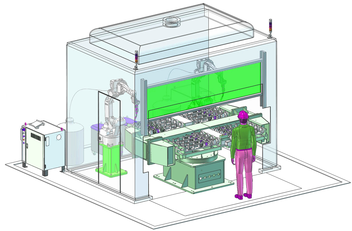 焊接煙塵大嗎?一套完整的環(huán)保焊接機(jī)器人工作站供你參考